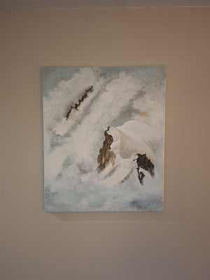 Echoes of Silence – Original Hand Painted Textured Canvas Art