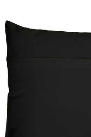 Nuvia Elora Natural And Black Embroidered Cushion