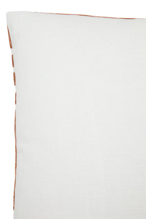 Nuvia Elora Natural And Terracotta Square Cushion