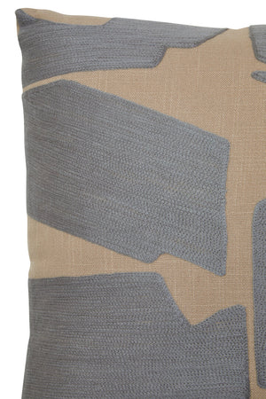 Nuvia Elora Natural And Grey Square Cushion