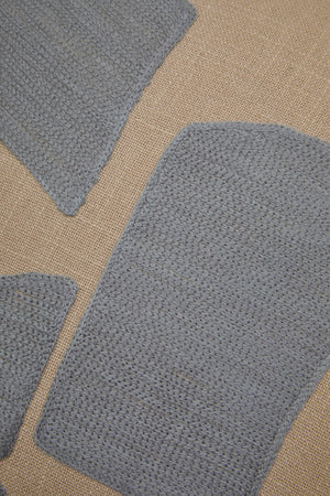 Nuvia Elora Natural And Grey Square Cushion