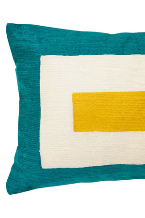 Nuvia Elora Multi Coloured Rectangular Cushion