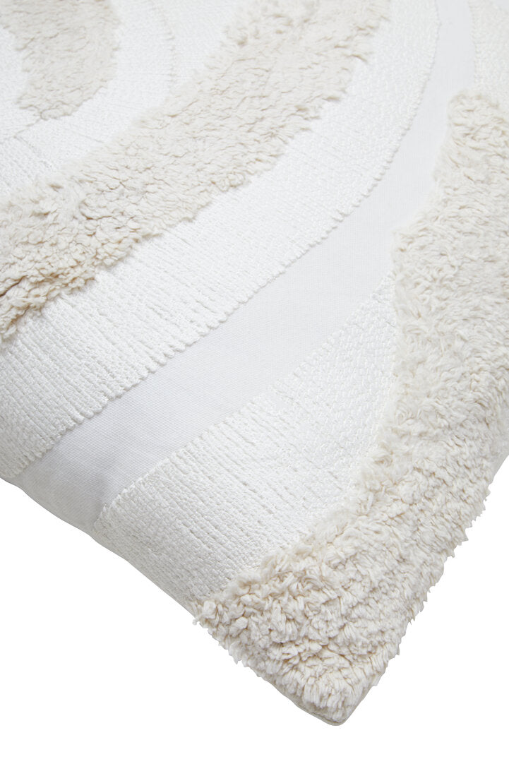 Nuvia Elora Cream Textured Cushion