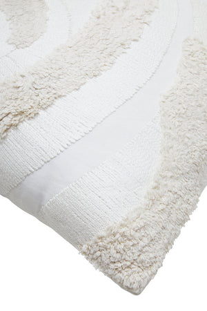 Nuvia Elora Cream Textured Cushion