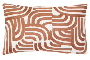 Nuvia Elora Natural and Terracotta Cushion