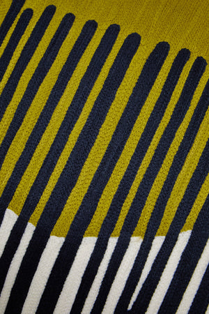 Nuvia Elora Green And White Cushion