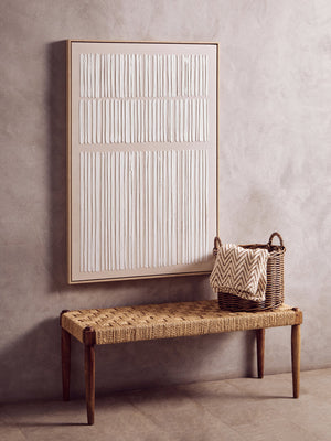 Nuvia Zigra Beige and Grey Woven Throw