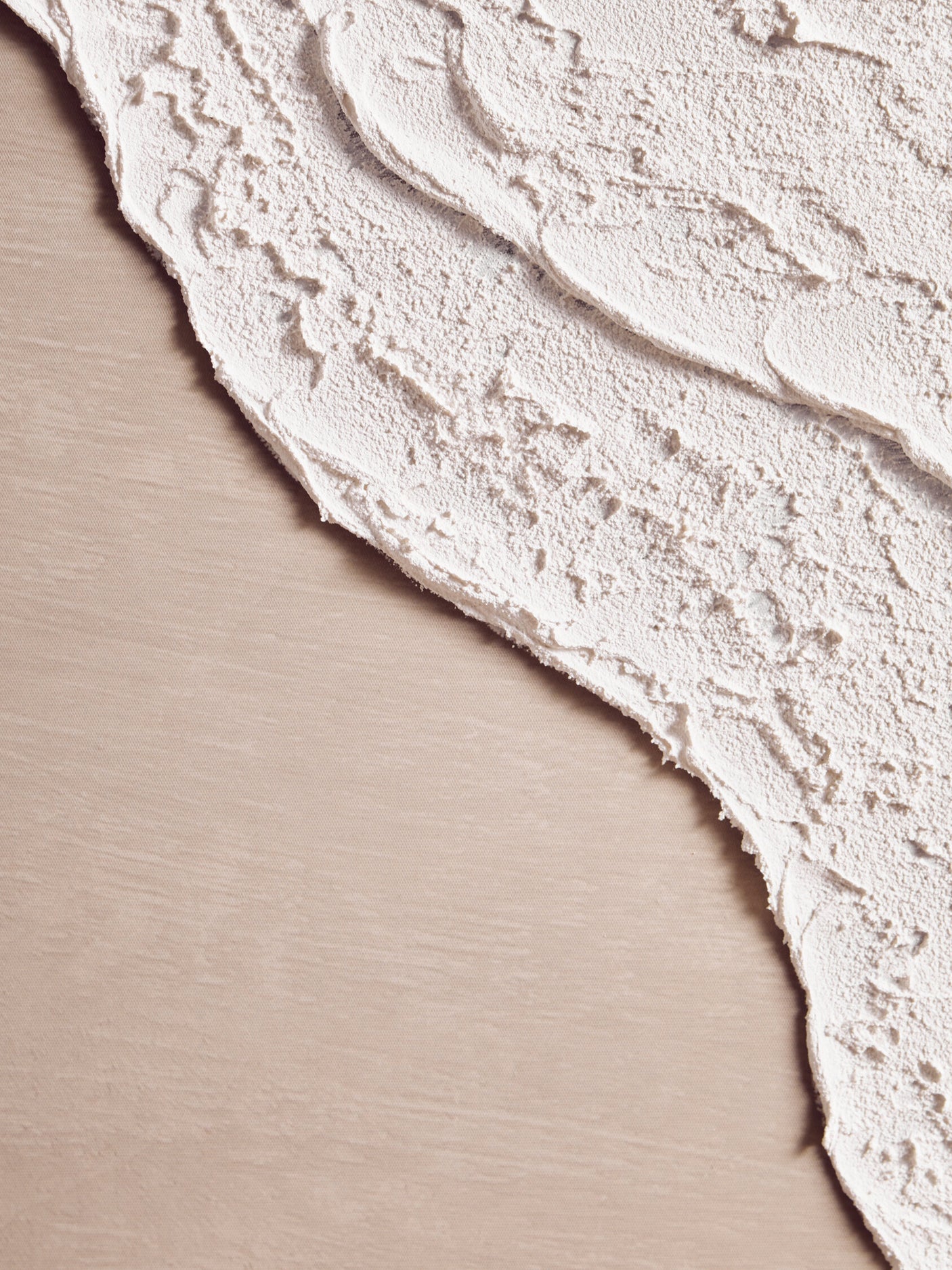Linea Natural & White Textured Plaster Canvas Wall Art