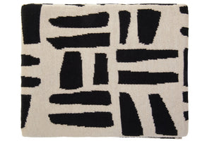 Nuvia Elora Natural And Black Throw
