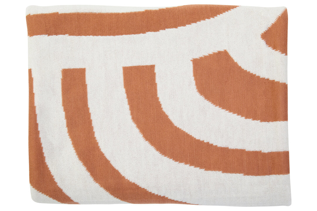 Nuvia Elora Natural And Terracotta Throw