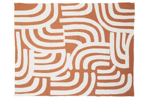 Nuvia Elora Natural And Terracotta Throw