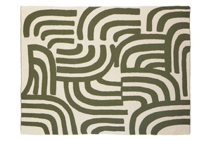 Nuvia Elora Natural And Green Throw