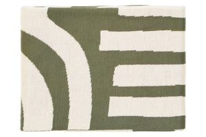 Nuvia Elora Natural And Green Throw
