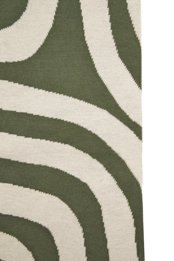 Nuvia Elora Natural And Green Throw