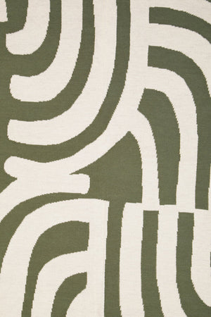 Nuvia Elora Natural And Green Throw