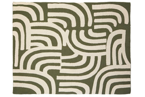Nuvia Elora Natural And Green Throw