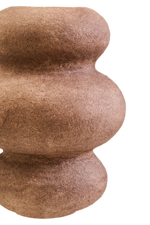 Avara Cotton Mache And Coco Shell Bubble Vase