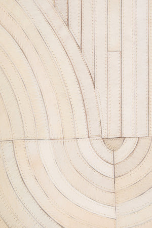 Nuvia Tierra Small Natural Hair On Leather Rug