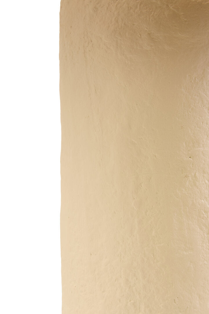 Luma Natural Papier Mache Table Lamp With Natural Raffia Shade