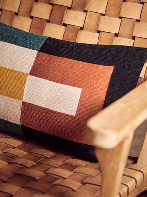 Nuvia Elora Multi Coloured Rectangular Cushion