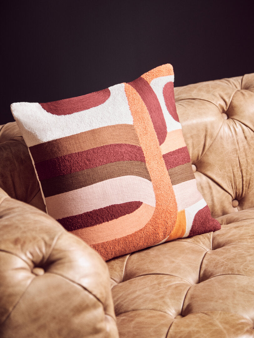 Nuvia Elora Multi Coloured Square Cushion