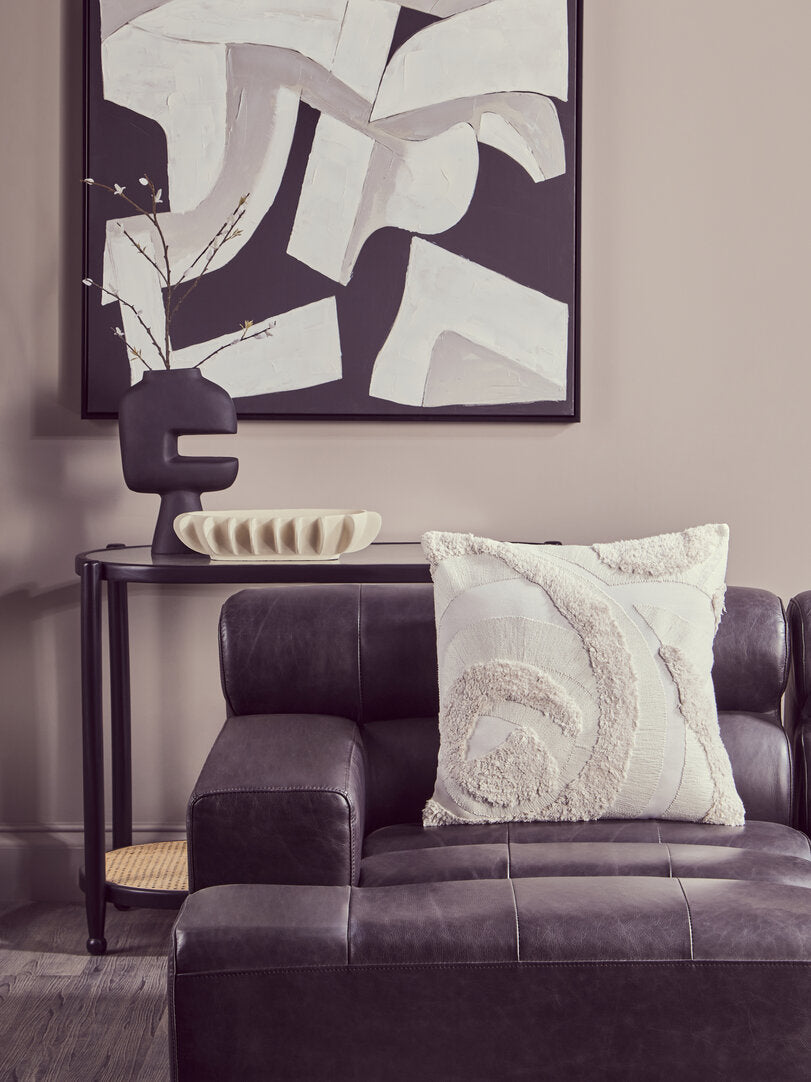 Nuvia Elora Cream Textured Cushion