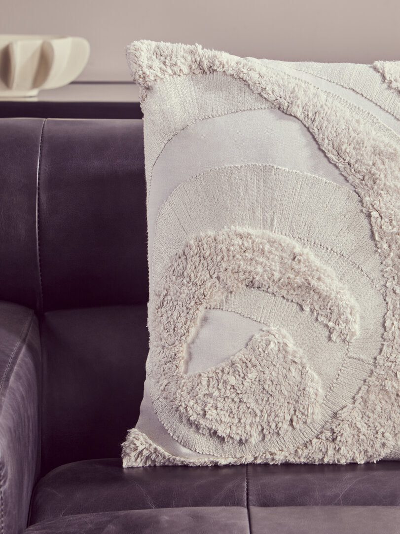 Nuvia Elora Cream Textured Cushion