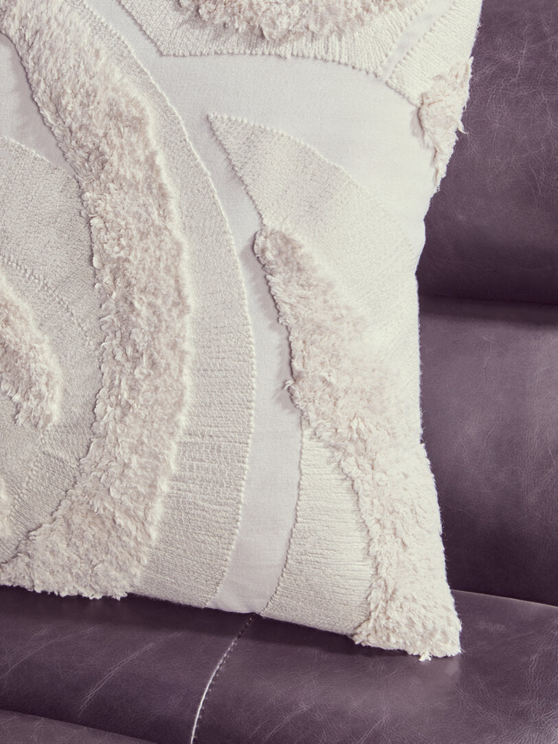 Nuvia Elora Cream Textured Cushion