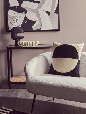 Nuvia Elora Cream And Black Cushion
