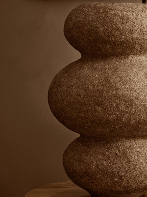 Avara Cotton Mache And Coco Shell Bubble Vase