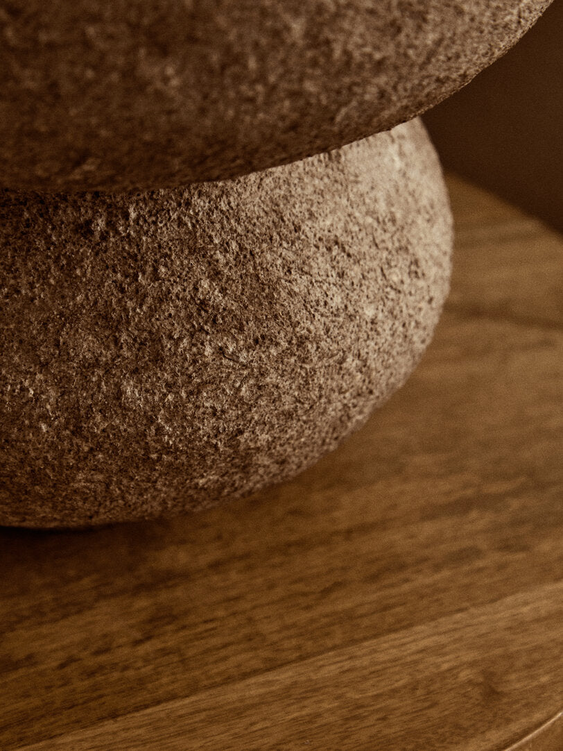 Avara Cotton Mache And Coco Shell Bubble Vase