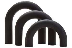 Silva Black Wood Arch Sculpture Ornament