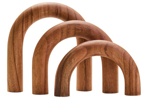 Silva Natural Wood Arch Sculpture Ornament