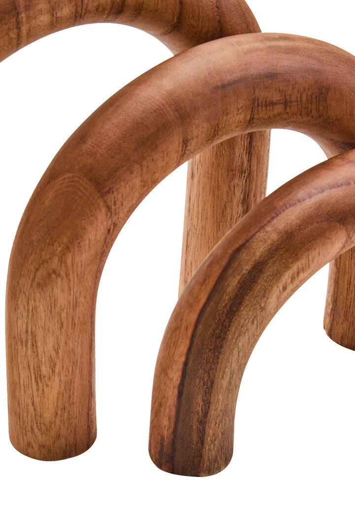 Silva Natural Wood Arch Sculpture Ornament