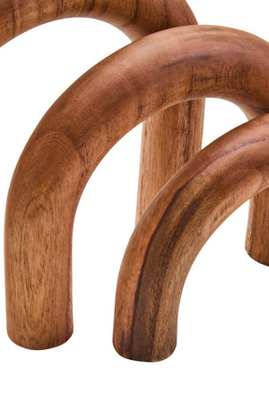Silva Natural Wood Arch Sculpture Ornament