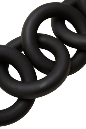 Silva Black Wood 5 Link Chain Decor