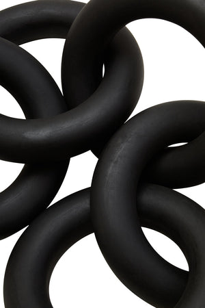 Silva Black Wood 5 Link Chain Decor