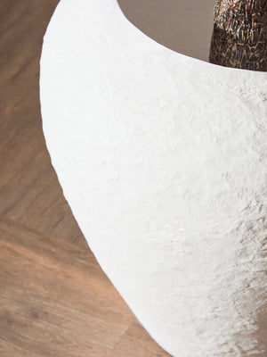 Avara Cotton Mache Large White Planter