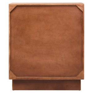 Tara Two Door Carved Mango Wood Cabinet