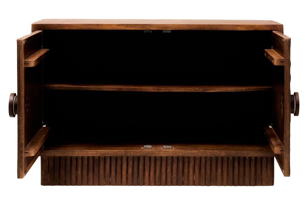 Tara Two Door Carved Mango Wood Sideboard