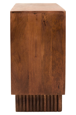Tara Two Door Carved Mango Wood Sideboard