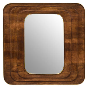 Tara Carved Mango Wood Wall Mirror
