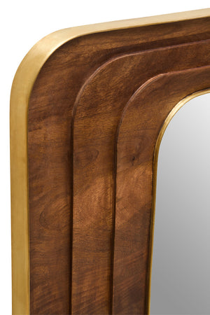 Tara Carved Mango Wood Wall Mirror