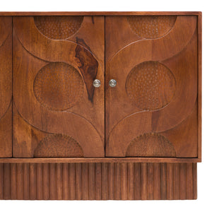 Tara Four Door Hammered Mango Wood Sideboard