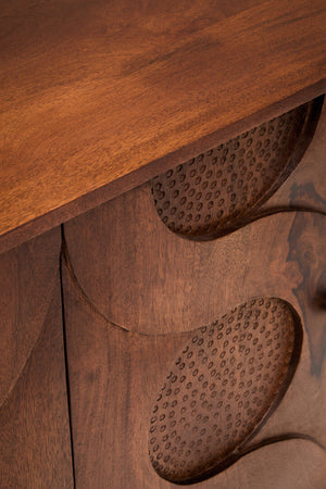 Tara Four Door Hammered Mango Wood Sideboard