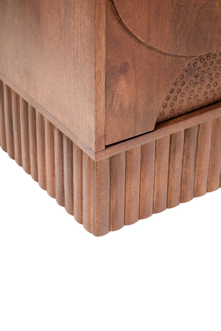 Tara Four Door Hammered Mango Wood Sideboard