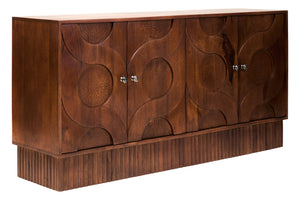 Tara Four Door Hammered Mango Wood Sideboard
