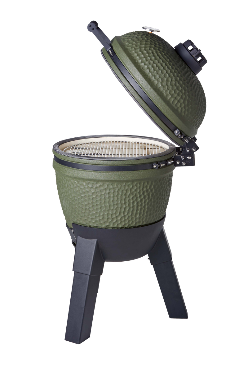 Moddern Kamado Barbecue Olive Green With Aluminium Base & Legs