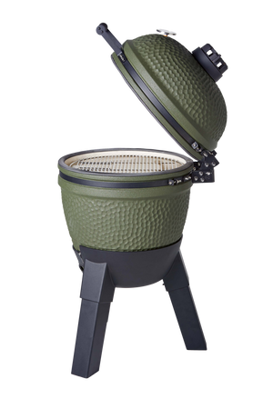 Moddern Kamado Barbecue Olive Green With Aluminium Base & Legs