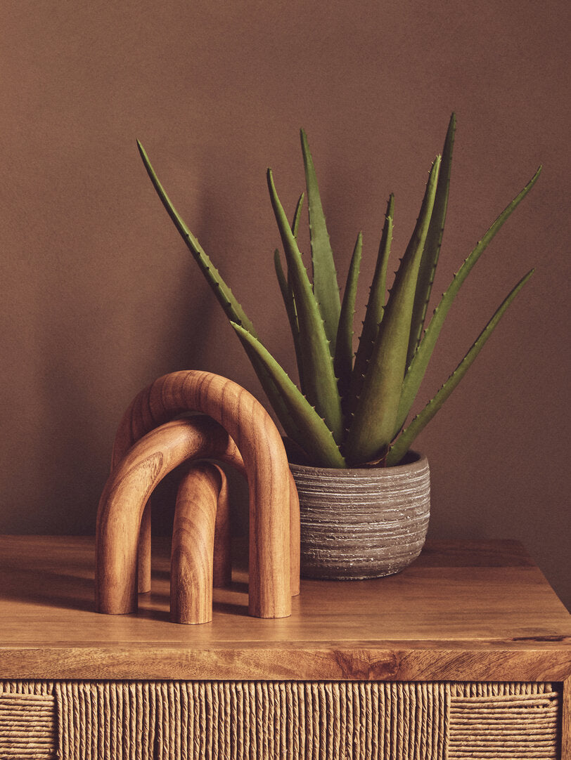 Silva Natural Wood Arch Sculpture Ornament